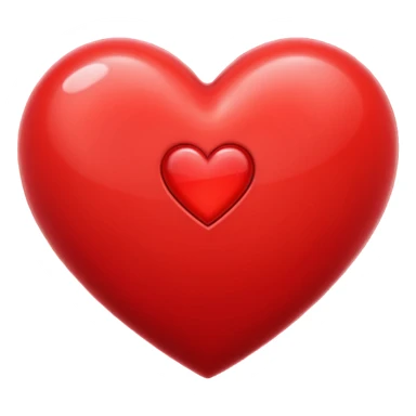 red beating heart symbolizing love sticker