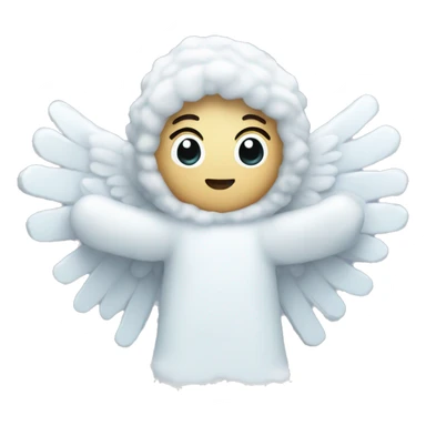 snow angel sticker
