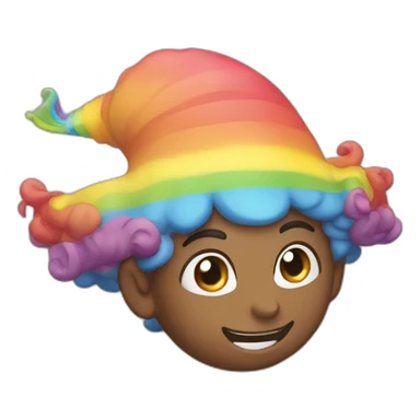 Raibow Chamando happy sticker