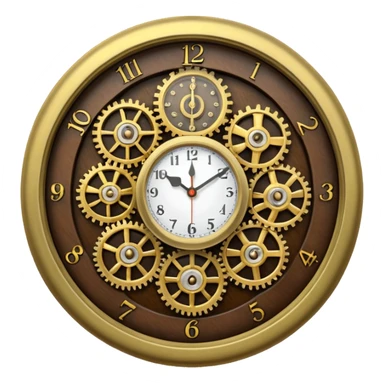 mechanic clock sticker