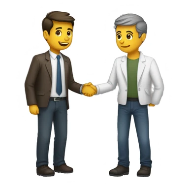 Duas pessoas se abraçando fazendo sinal de ok sticker