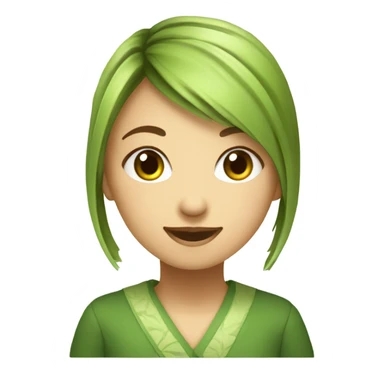 Jeune fille boit du matcha sticker