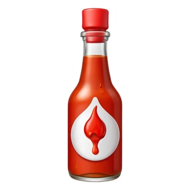 hot sauce bottle dripping sticker