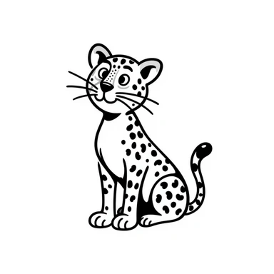 Leopard sticker