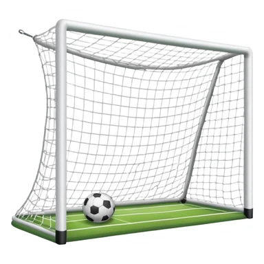 soccer goal with net sticker