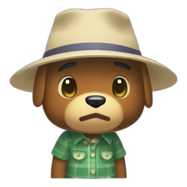 Animal crossing sad sticker