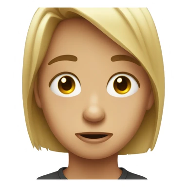 Devastated face  sticker