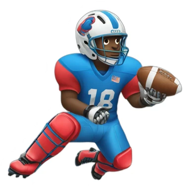 Goalie football sticker