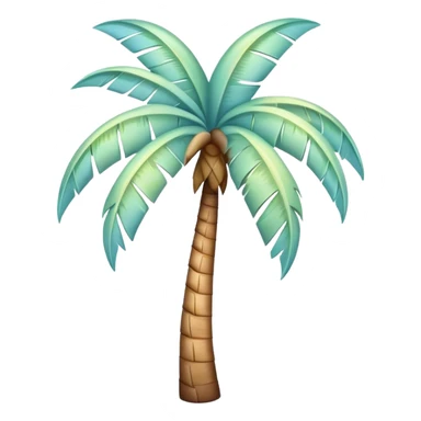 Pastel palm tree sticker