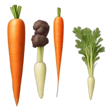 Carrots Artichoke Lentils Dark chocolate sticker