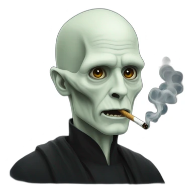Lord Voldemort smoking sticker