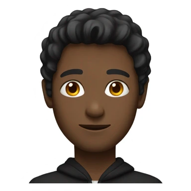 Man in a black hoodie  sticker