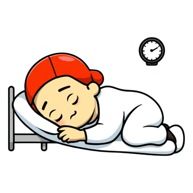 labour worker sleeping sticker