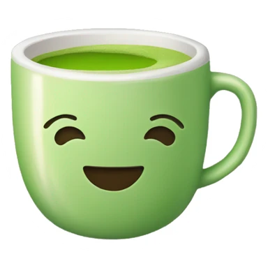 A cup of matcha  sticker