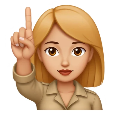 Woman sticking middle finger up sticker