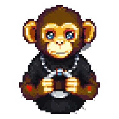 monkey with a ring sticker