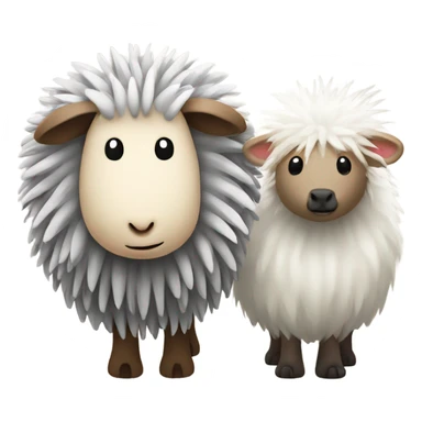 Friendly Sheep and porcupine sticker