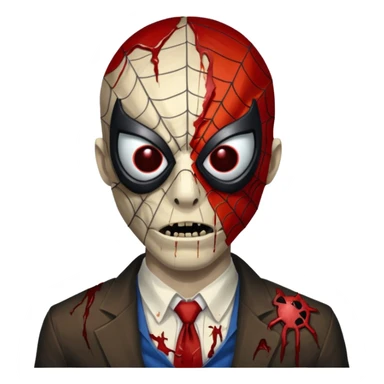 HOMEM ARANHA ZUMBI ROSTO sticker