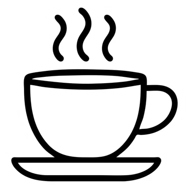 cup of coffee sticker