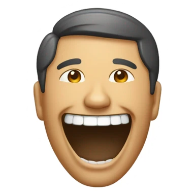 Un hombre chino con dientes muy grandes  sticker