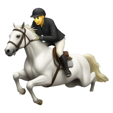 Horse jumping fence  sticker