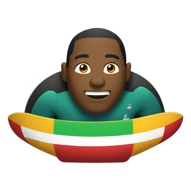 Bobsled sliding  sticker