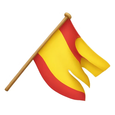 Red yellow flag sticker