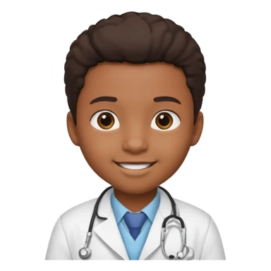 black child doctor sticker
