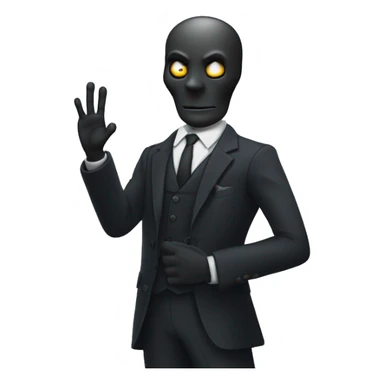 Harvey Spectre holding up his hand upto his waist  sticker