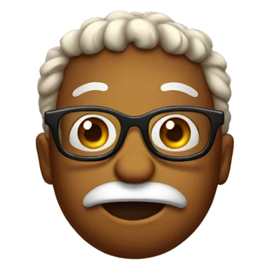 Poo with glasses sticker