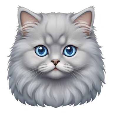 Gray Persian kitten  sticker