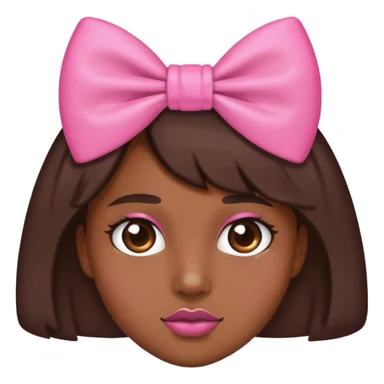 Caveira de laço rosa sticker