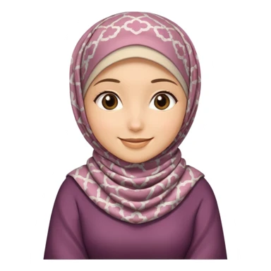 Hijabi girl sitting sticker