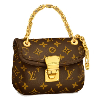 Louis Vuitton shoulder bag with chain attached sticker