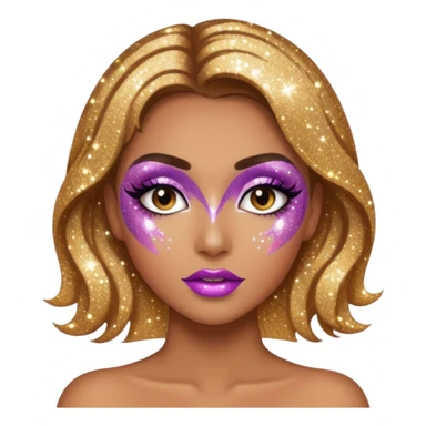 Glitter killer sticker