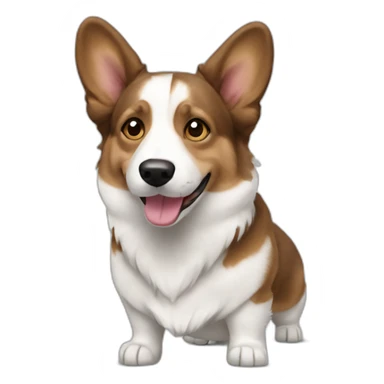Cardigan welsh corgi head short hair sticker