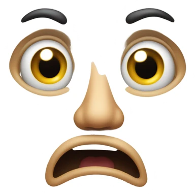 oh no face, they caught m sticker