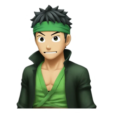 Zoro from one piece sticker