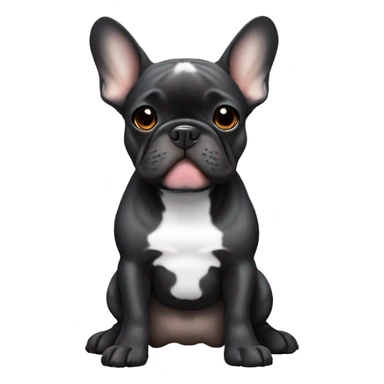 The cuties brindle french bulldog sticker