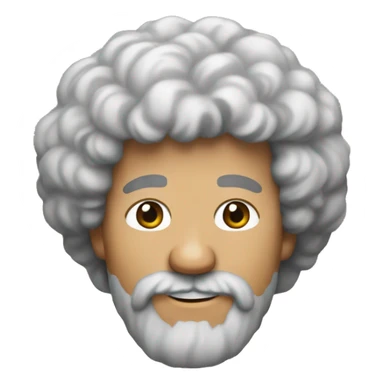 Bob Ross emoji sticker