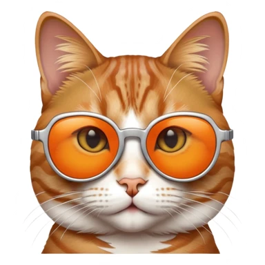 Cat with cool sunglasses  sticker
