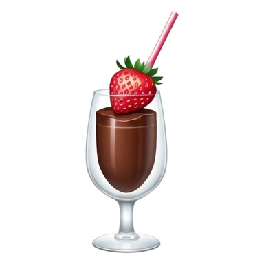 chocolate covered strawberries in a glass sticker