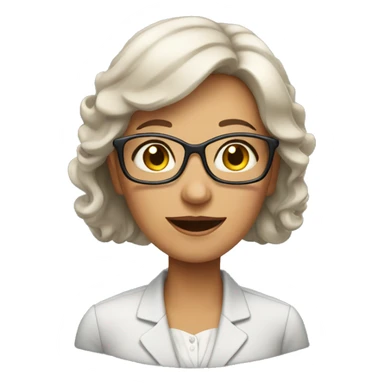 50 years old office lady sticker
