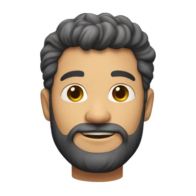 CRIE UM HOMEM COM 42 ANOS, ESTRUTURA  DE 1,70M, CABELO QUASE QUE RESPADO, BARBA MÉDIA sticker