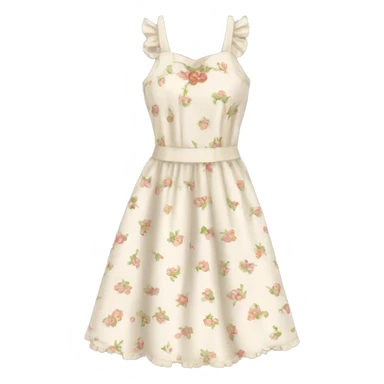 Cottagecore dress sticker