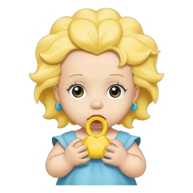dark yellow baby, maggie simpson. sticker