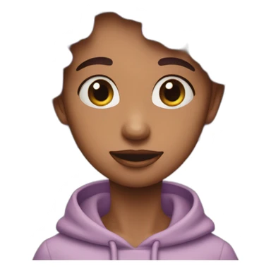 Coeur mauve pastel sticker