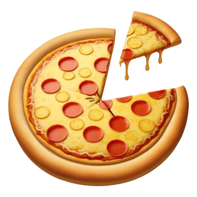pizza with pineapple sticker