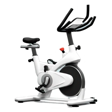 exercise bike white sticker