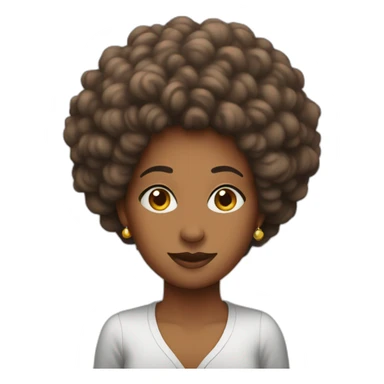 Afro--Mrs-Klaus sticker